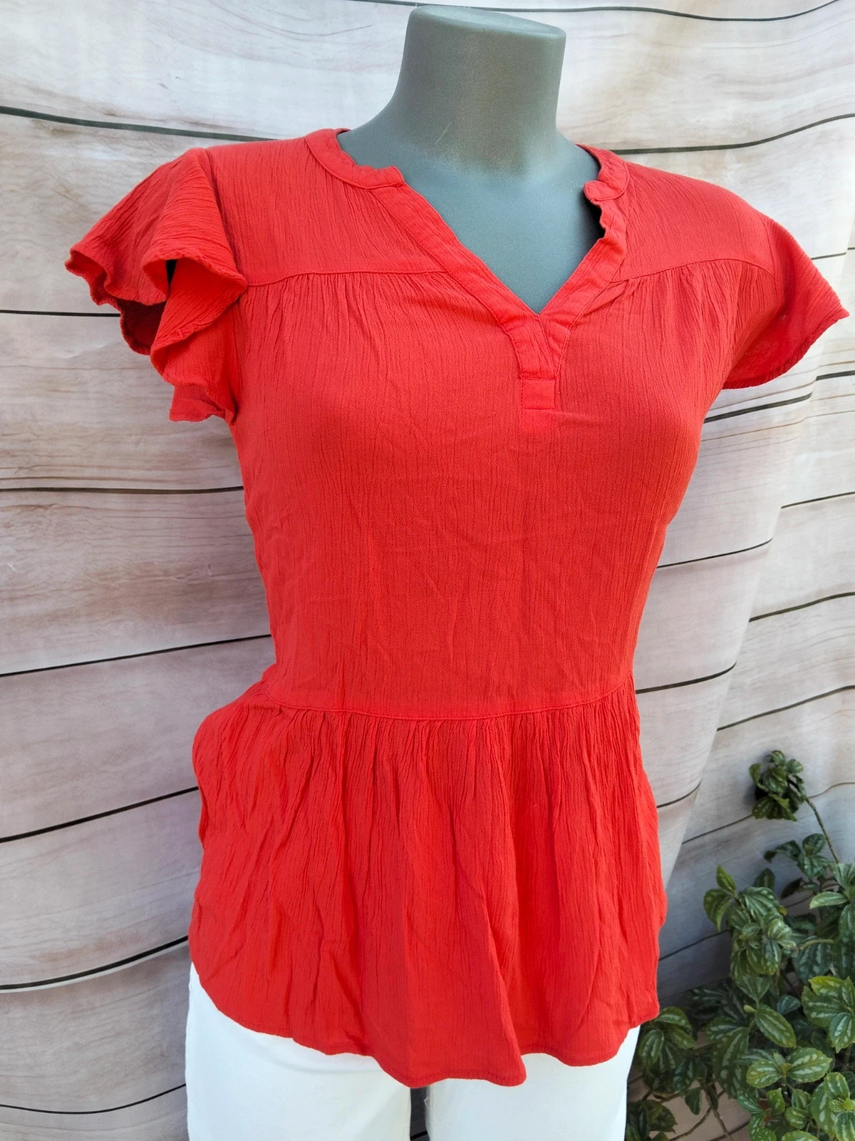 Preciosa blusa anaranjada de la marca Promod, talla M 💜 – Promod – taille M / 38 / 10 2
