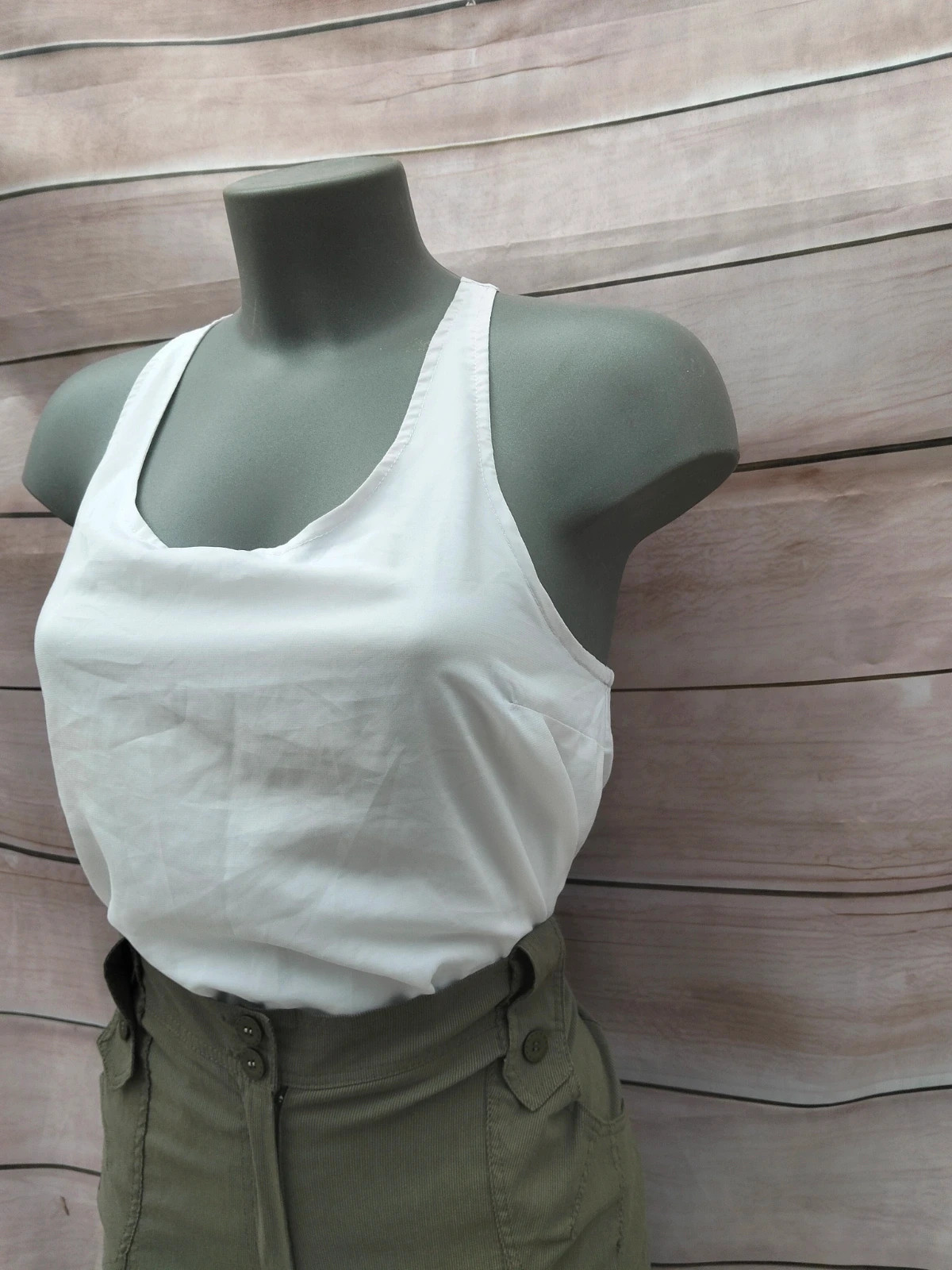 Top blanco con detalles de lazos en la espalda Jennyfer Talla L 💜 – Jennyfer – taille L / 40 / 12 2