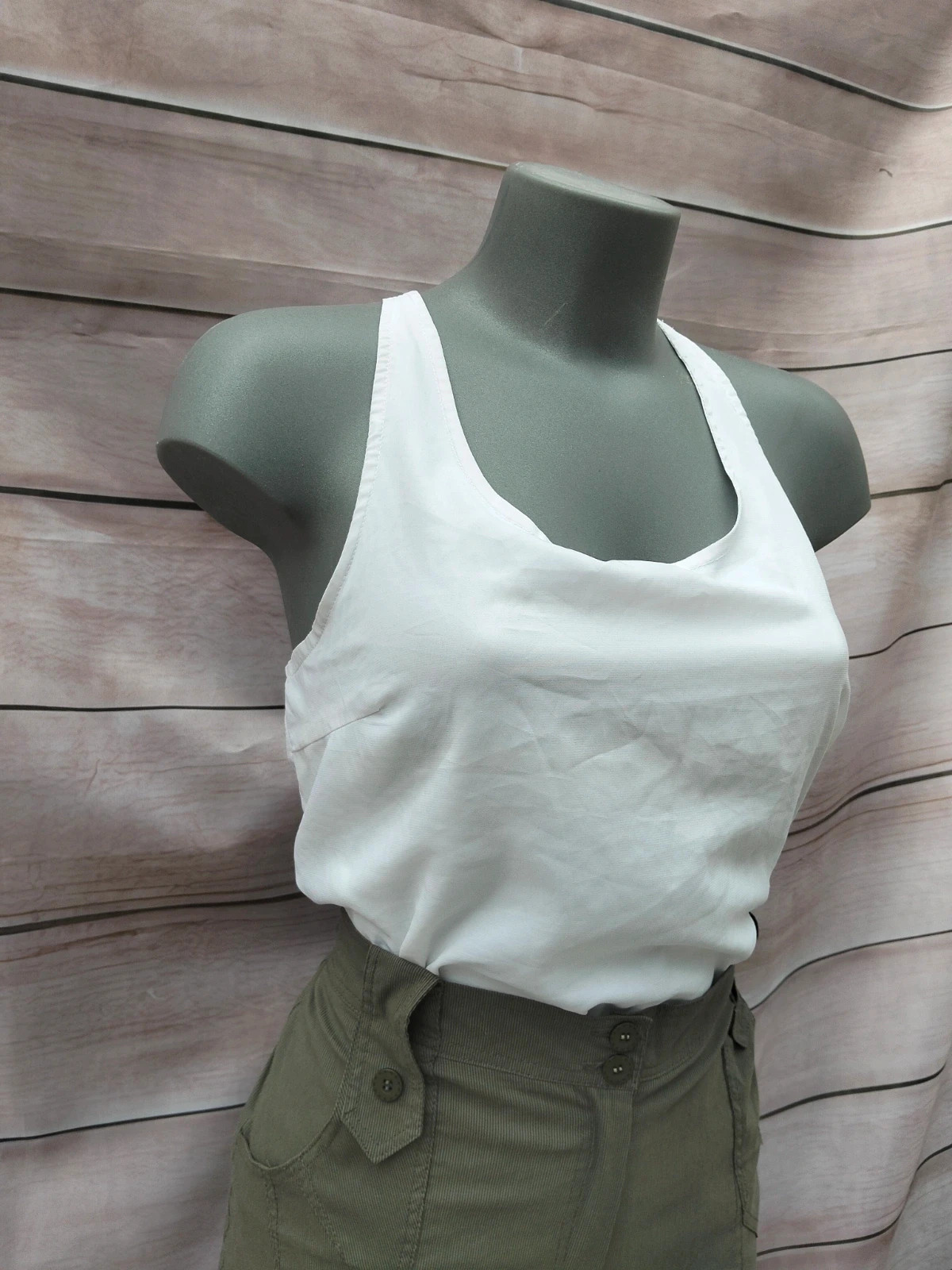Top blanco con detalles de lazos en la espalda Jennyfer Talla L 💜 – Jennyfer – taille L / 40 / 12 3
