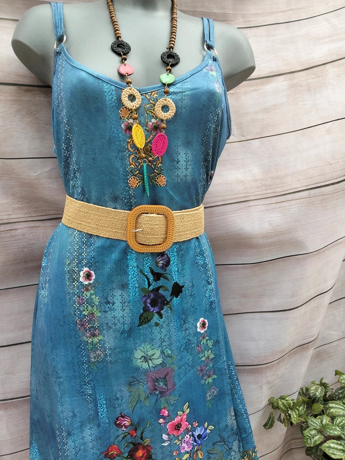 Vestido azul estampado floral Talla XL 💜 – Summer – taille XL / 42 / 14 2