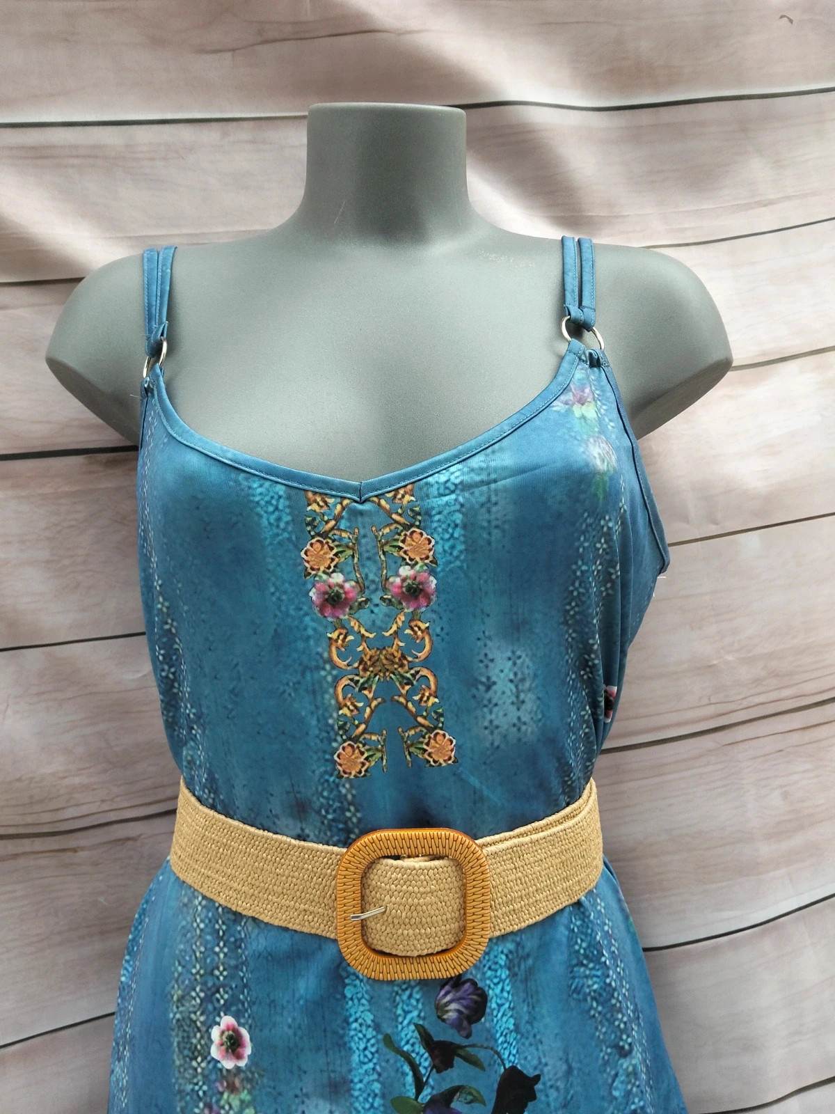 Vestido azul estampado floral Talla XL 💜 – Summer – taille XL / 42 / 14 4