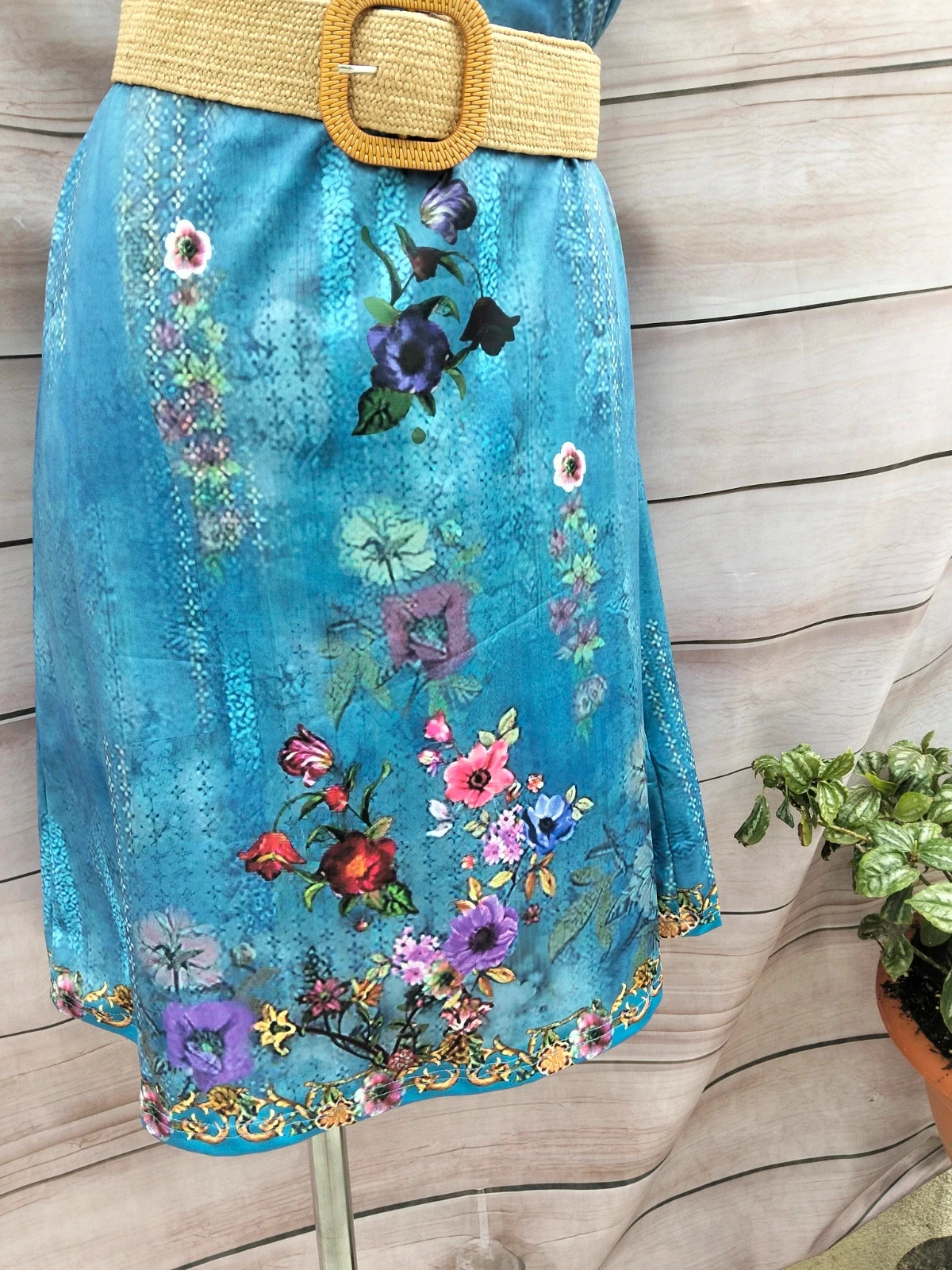 Vestido azul estampado floral Talla XL 💜 – Summer – taille XL / 42 / 14 3