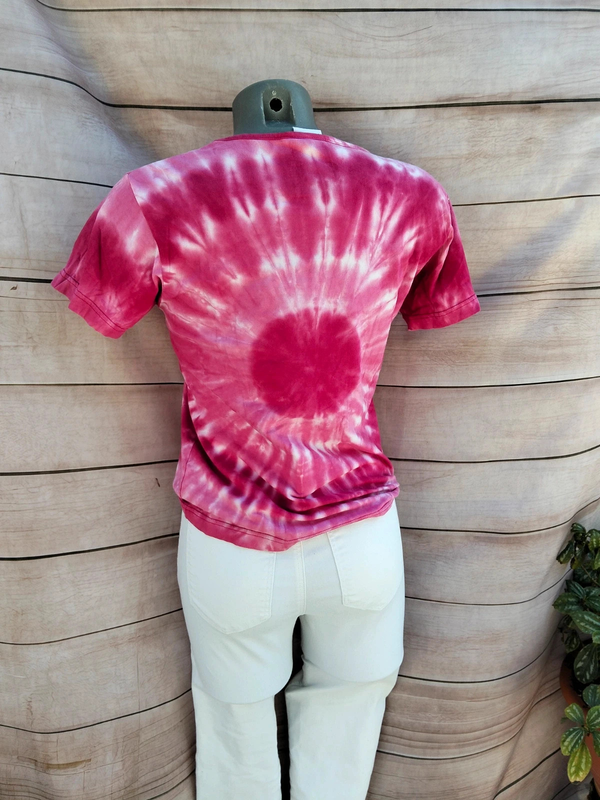 Camiseta tie-dye fucsia y blanca de manga corta de Zamba talla M 💜 – Zamba – taille M / 38 / 10 4