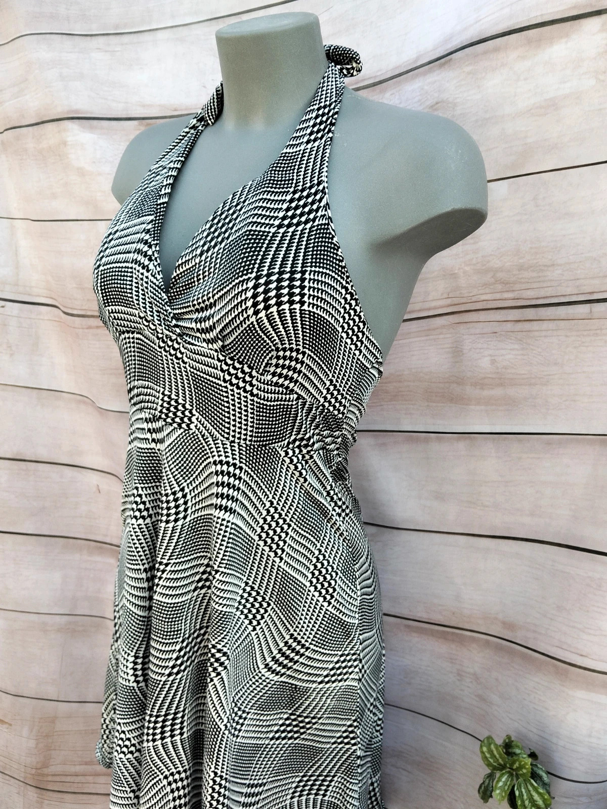 Vestido corto de verano con estampado de pata de gallo 🐓 – La Boutique – taille S / 36 / 8 5