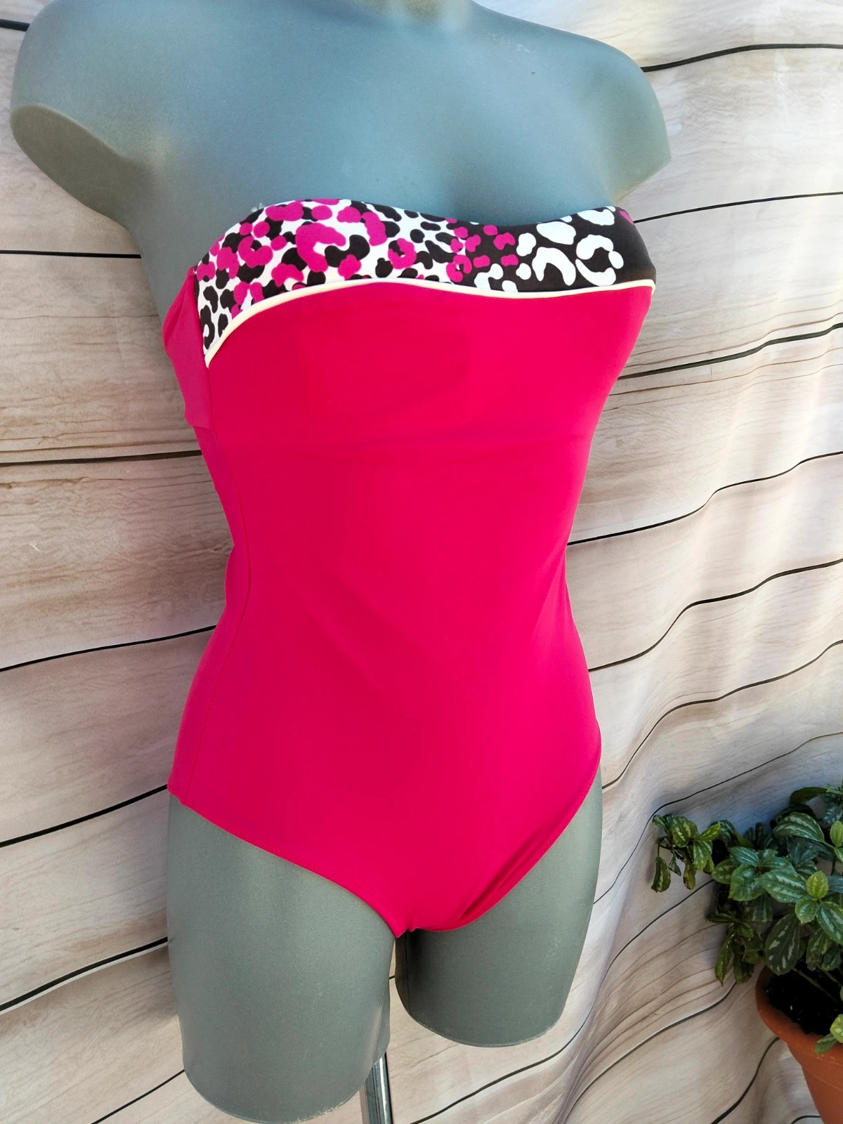 Bañador fucsia escote palabra de honor 💜 – Summer – taille S / 36 / 8 3