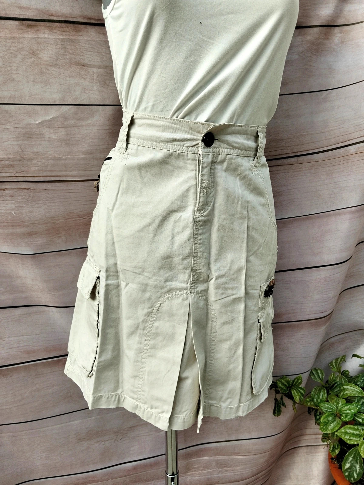 Falda cargo Bershka talla S beige 💜 – Bershka – taille S / 36 / 8 2