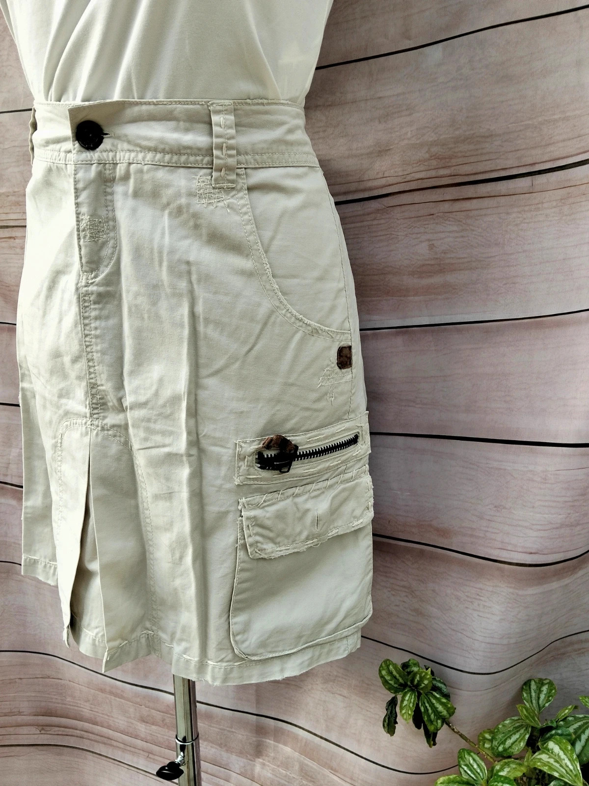 Falda cargo Bershka talla S beige 💜 – Bershka – taille S / 36 / 8 3