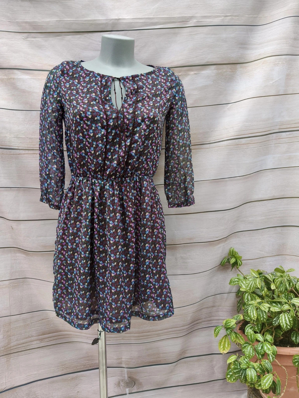 Vestido corto estampado floral 💜