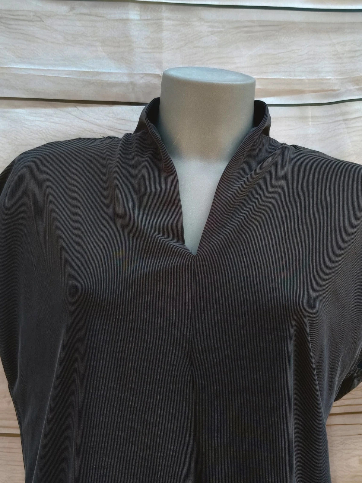 Blusa negra acanalada 💜 – Trucco – taille L / 40 / 12 3