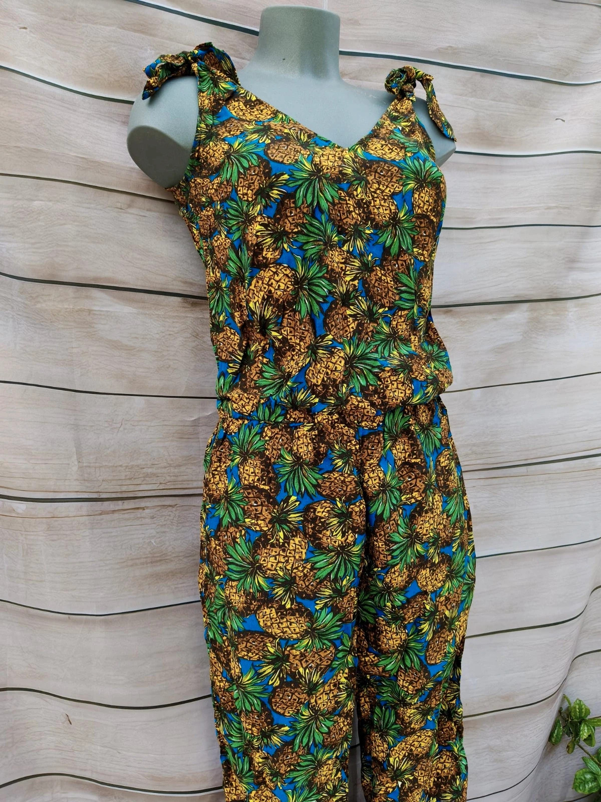 Mono largo estampado piña 🍍 – Tropical – taille L / 40 / 12 5