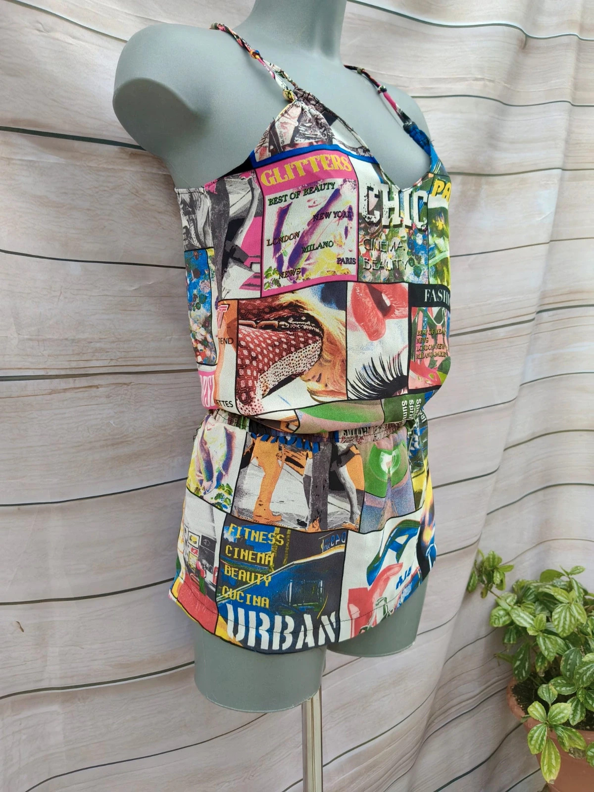 Versátil vestido corto estampado Bershka 💜 – Bershka – taille M / 38 / 10 4