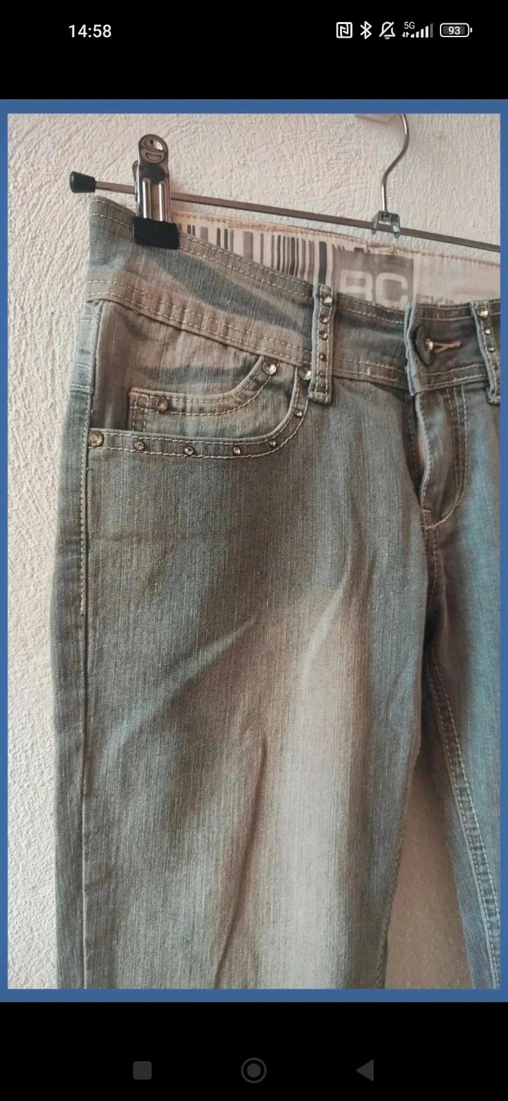 Vaqueros y2k detalle pedrería 💜 – Vintage Chic – taille S / 36 / 8 2
