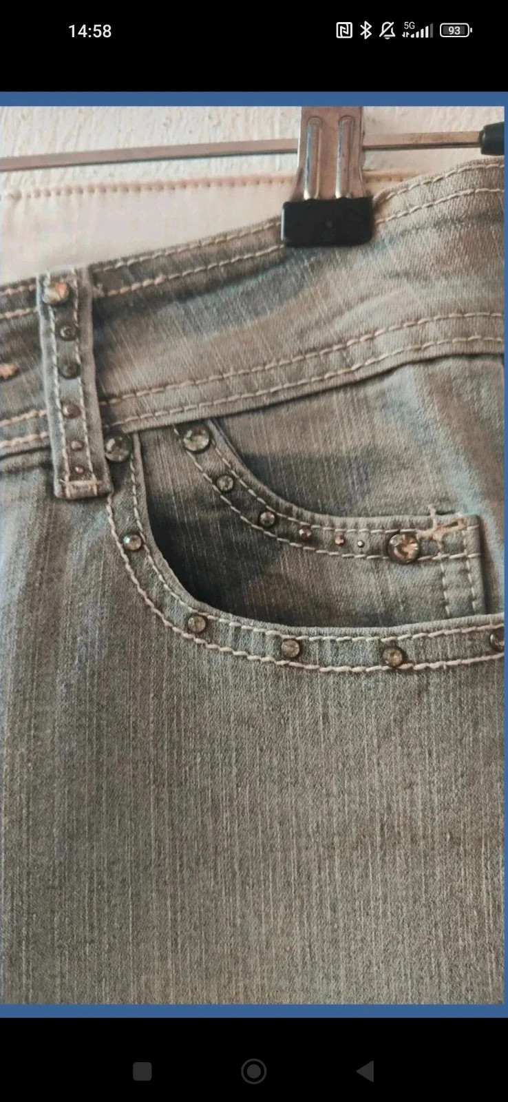 Vaqueros y2k detalle pedrería 💜 – Vintage Chic – taille S / 36 / 8 5
