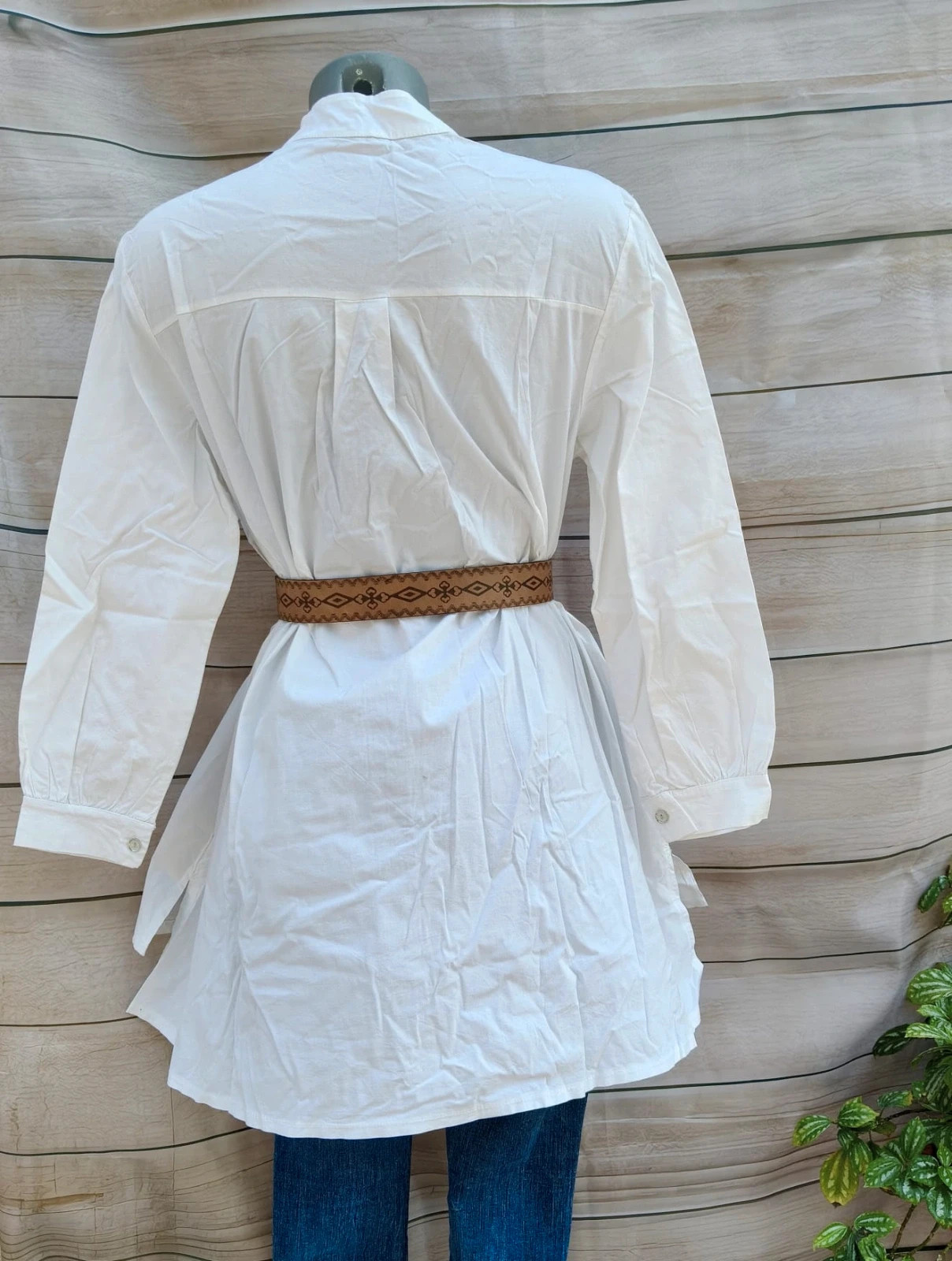 Camisa larga blanca 💜 – La Boutique – taille M / 38 / 10 5