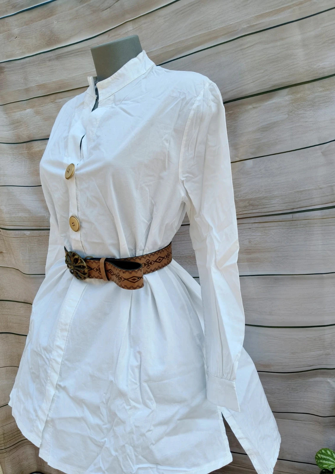 Camisa larga blanca 💜 – La Boutique – taille M / 38 / 10 3