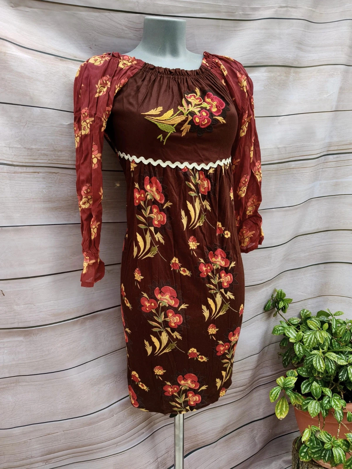 Vestido Savage Culture floral bordado – Talla S 💜 – Savage Culture – taille S / 36 / 8 3