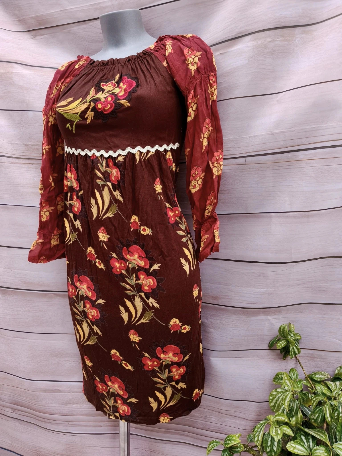 Vestido Savage Culture floral bordado – Talla S 💜 – Savage Culture – taille S / 36 / 8 4