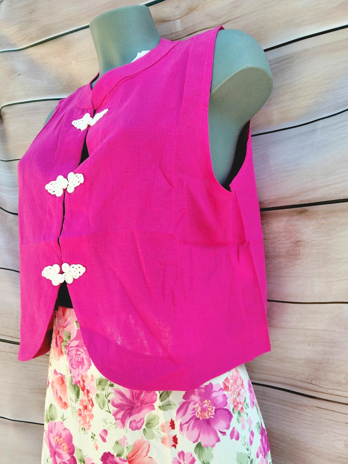 Chaleco fucsia Armonias – Talla L ( pequeño como unaM)💜 – Armonias – taille L / 40 / 12 5