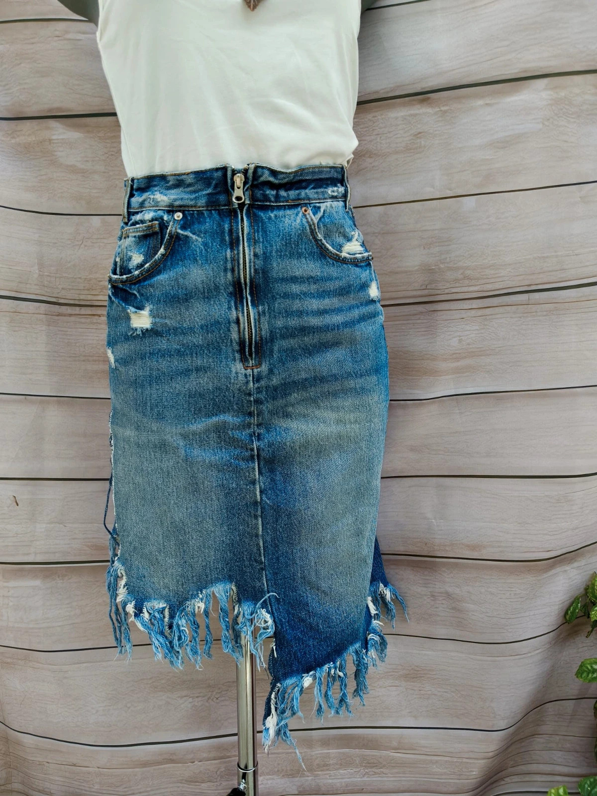 Falda vaquera TRF (Zara) Denim IXD Makers – Talla XS 💜 – Zara – taille XS / 34 / 6 2