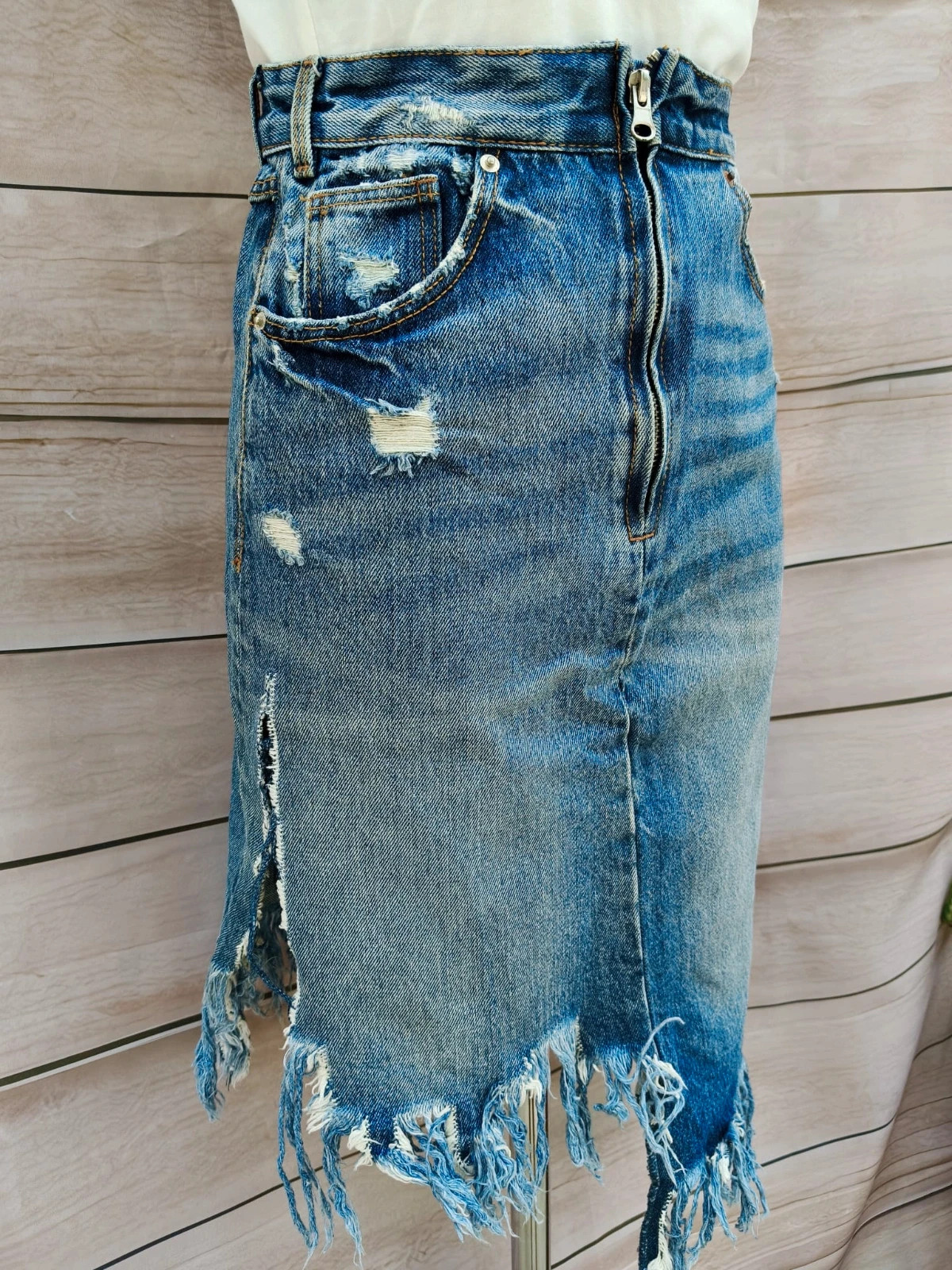 Falda vaquera TRF (Zara) Denim IXD Makers – Talla XS 💜 – Zara – taille XS / 34 / 6 3