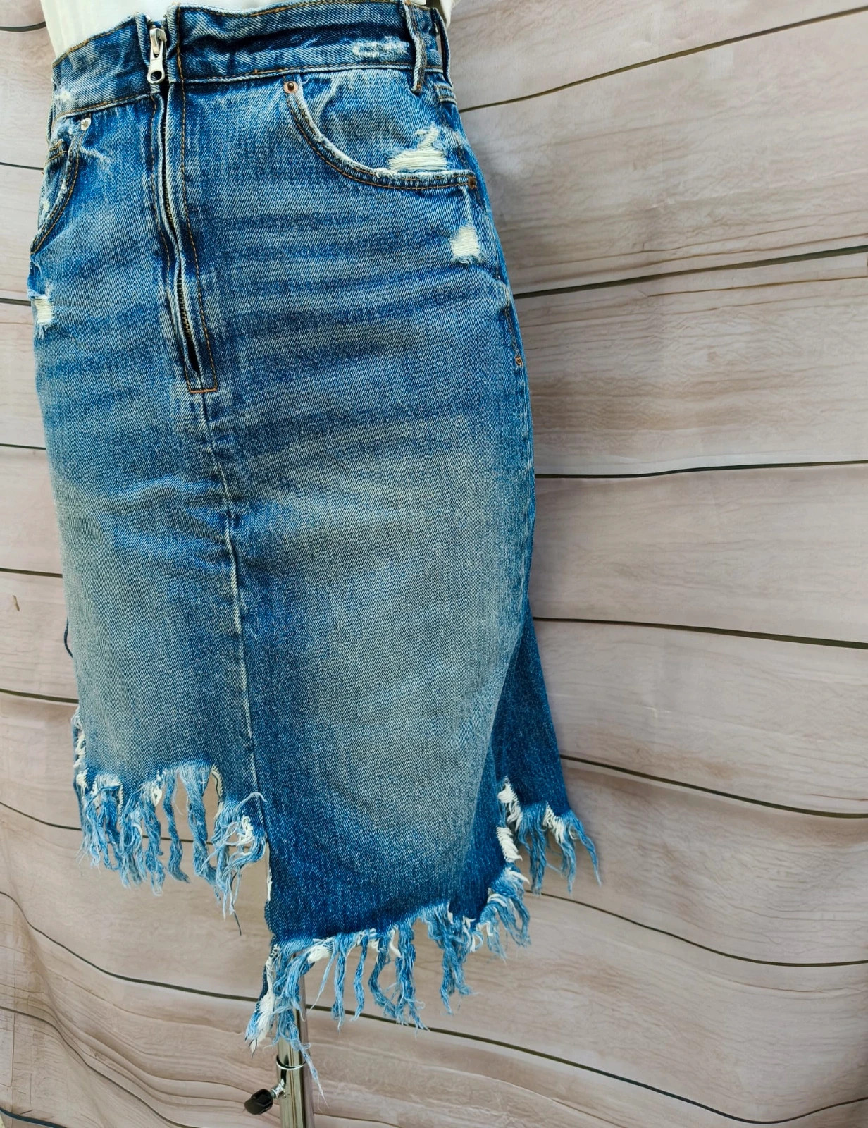 Falda vaquera TRF (Zara) Denim IXD Makers – Talla XS 💜 – Zara – taille XS / 34 / 6 4