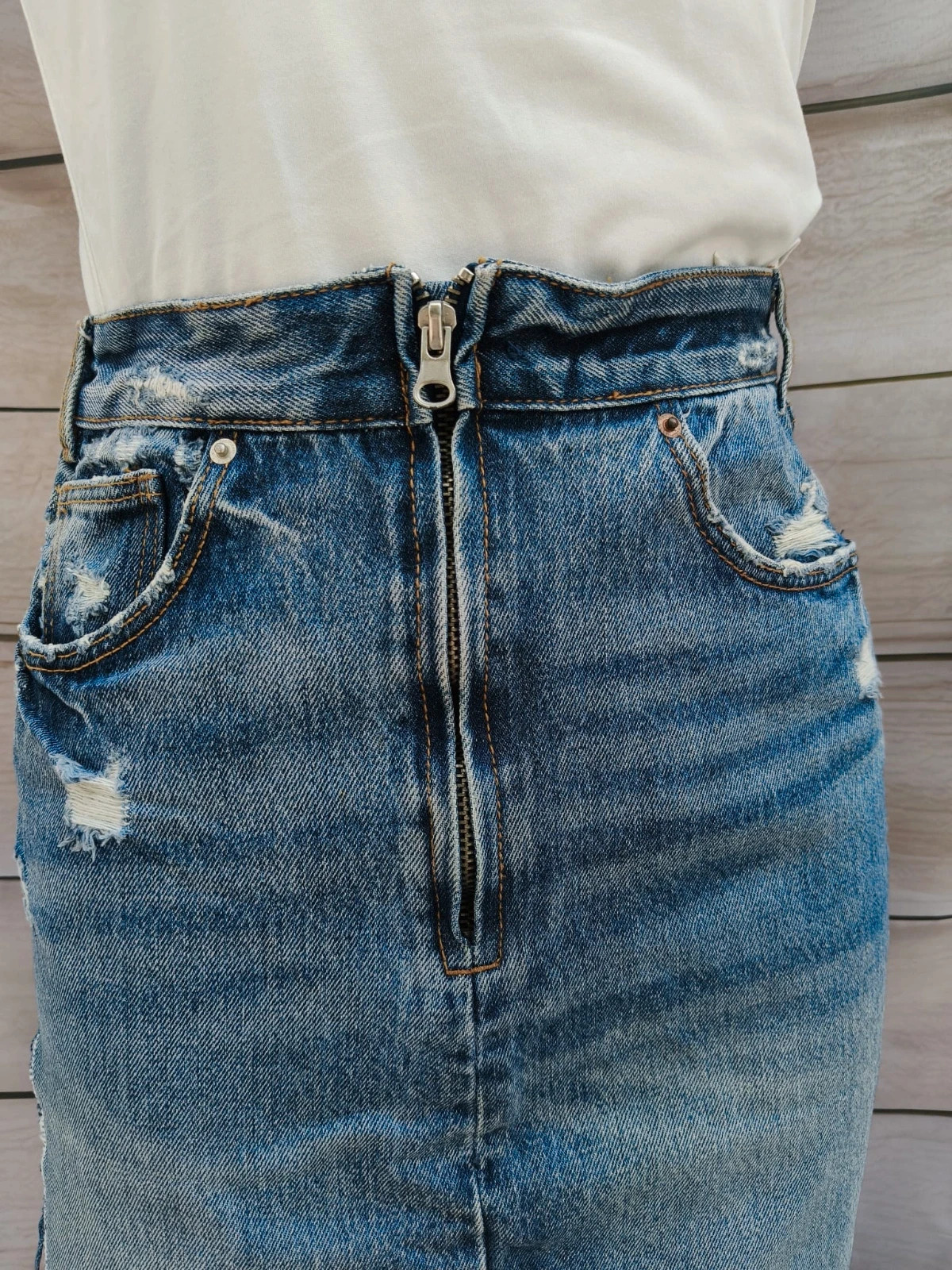 Falda vaquera TRF (Zara) Denim IXD Makers – Talla XS 💜 – Zara – taille XS / 34 / 6 5