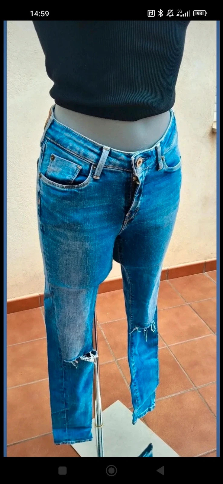 Jeans Pepe Jeans "Regent" con rotos en las rodillas - Talla W26 / L30 – Pepe Jeans – taille XS / 34 / 6 4