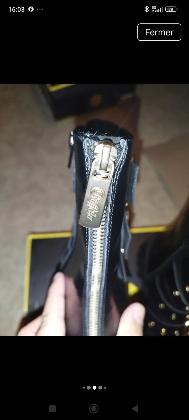 Boots Buffalo noires 36 3