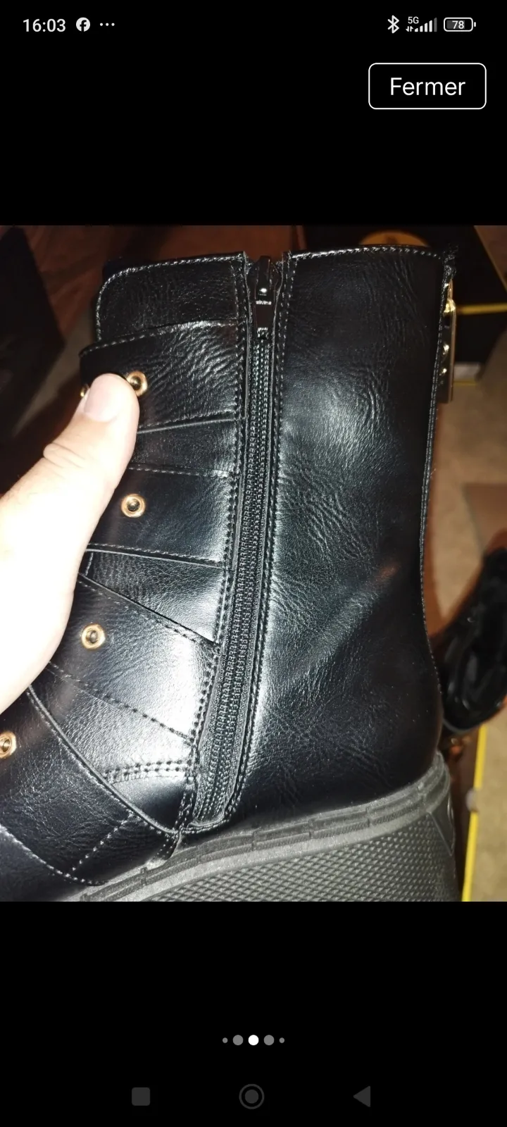 Boots Buffalo noires 36 5