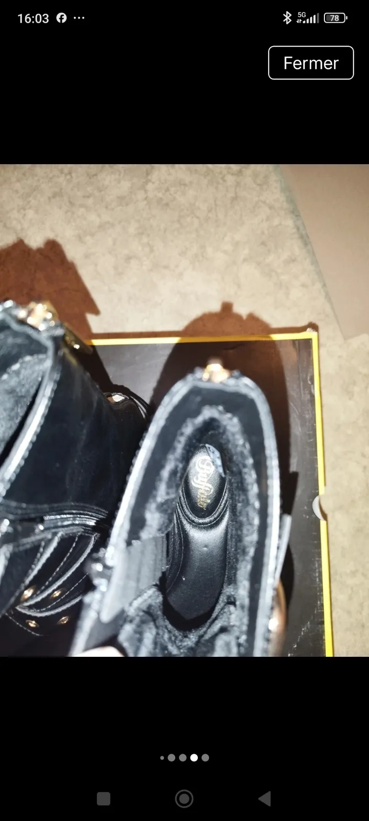 Boots Buffalo noires 36 4