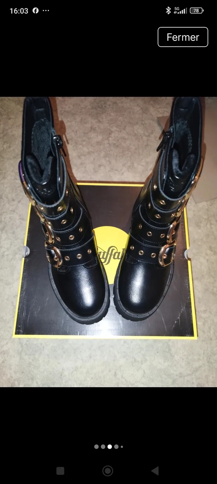 Boots Buffalo noires 36 7