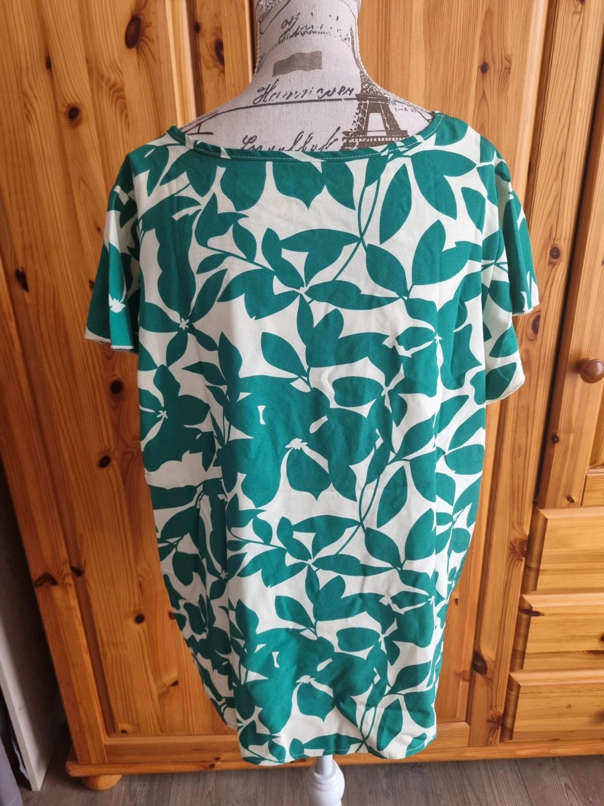 Haut vert et blanc – Shein – taille XL / 42 / 14 2