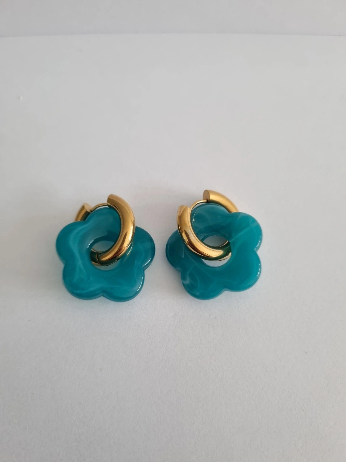 Boucles d'oreilles pampilles turquoises