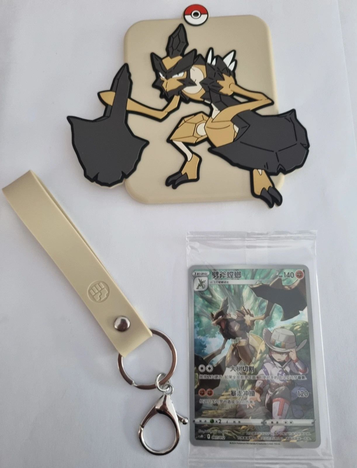 Porte clés + carte pokemon