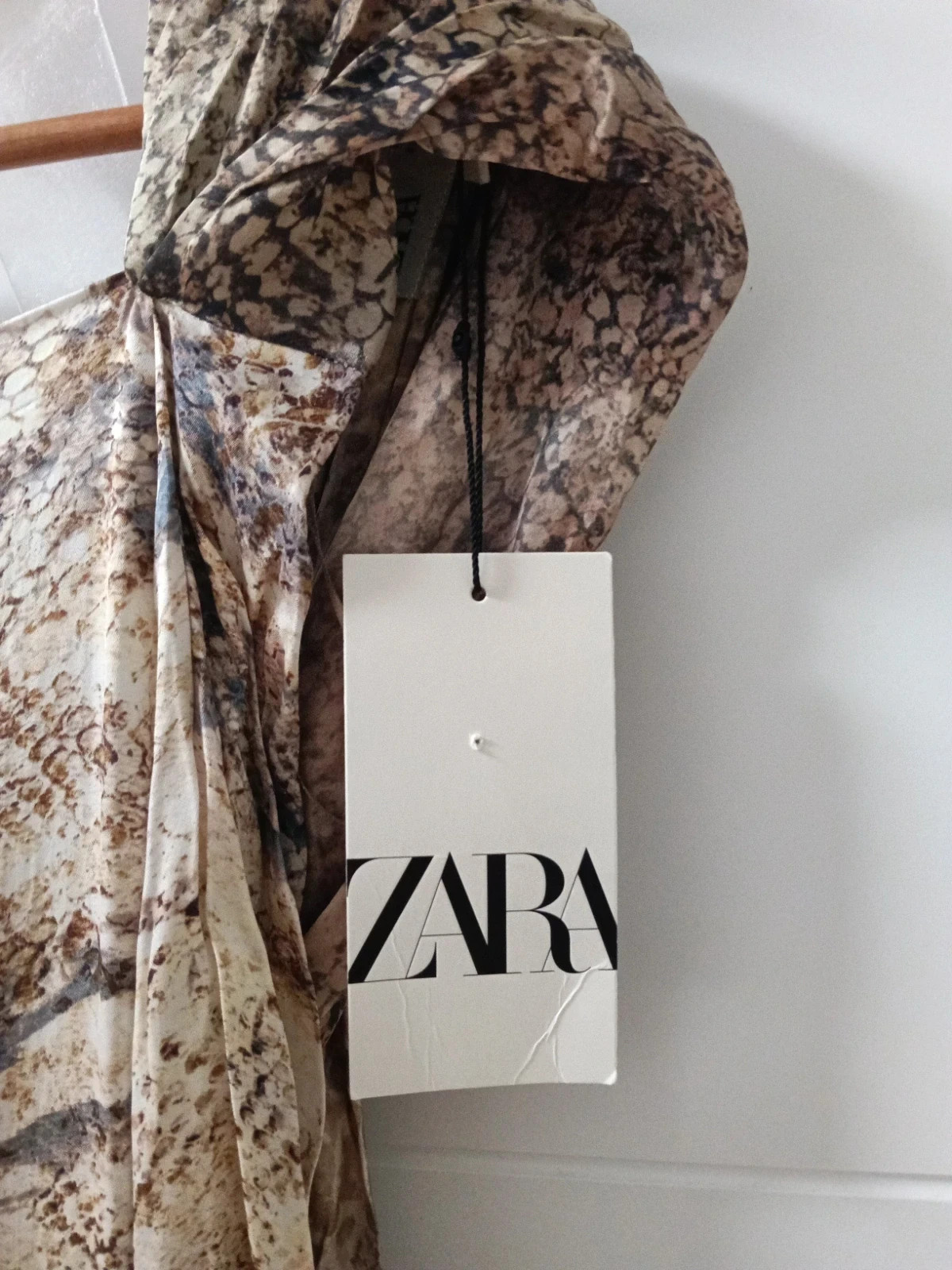 Vestido Zara Ánimal print largo fiesta XL apertura espalda - robe longue soirée XL fente dos – Zara – taille XL / 42 / 14 4