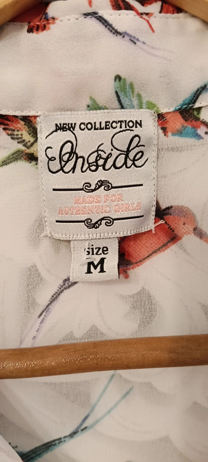 Chemise femme Inside colibri / Camisa de mujer Inside colibríes Talla M – Inside – taille M / 38 / 10 2