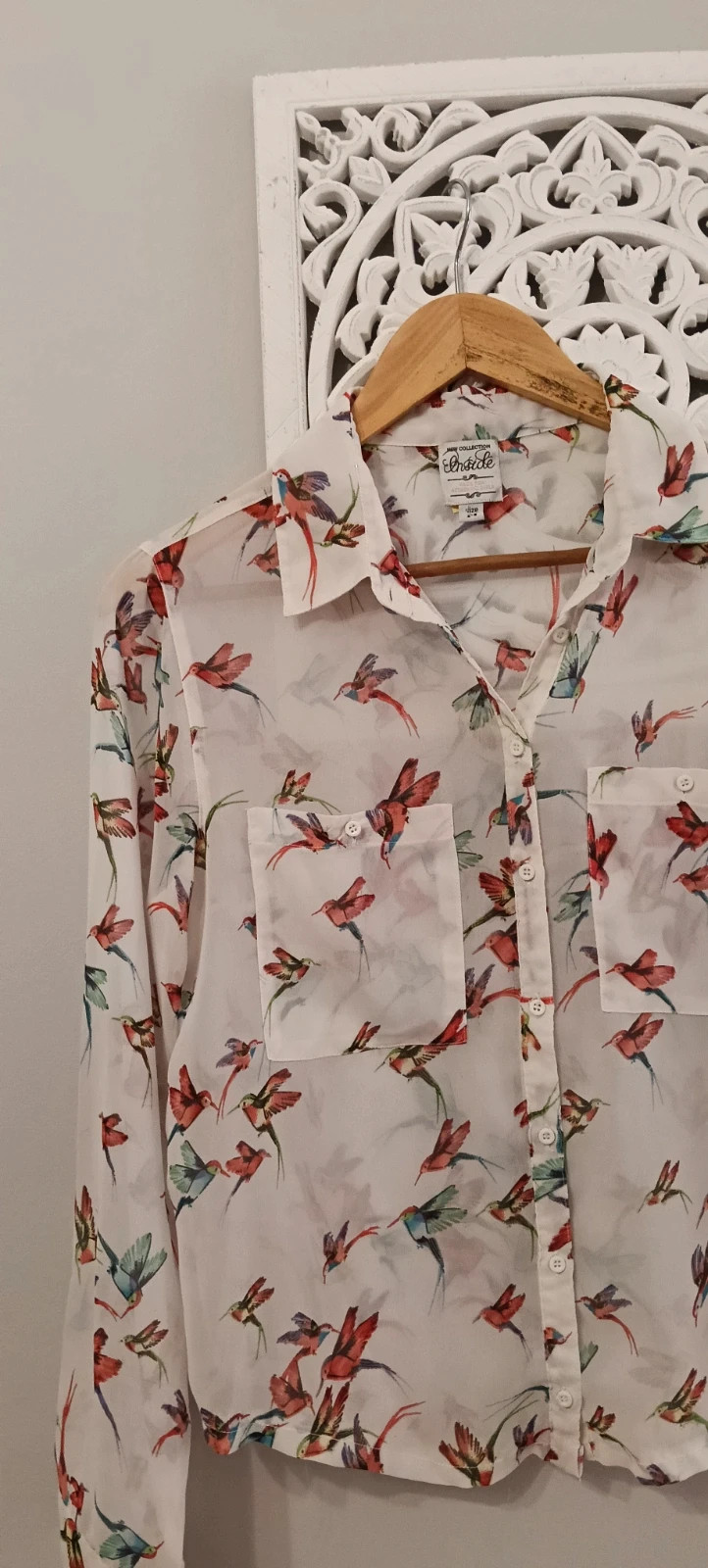 Chemise femme Inside colibri / Camisa de mujer Inside colibríes Talla M