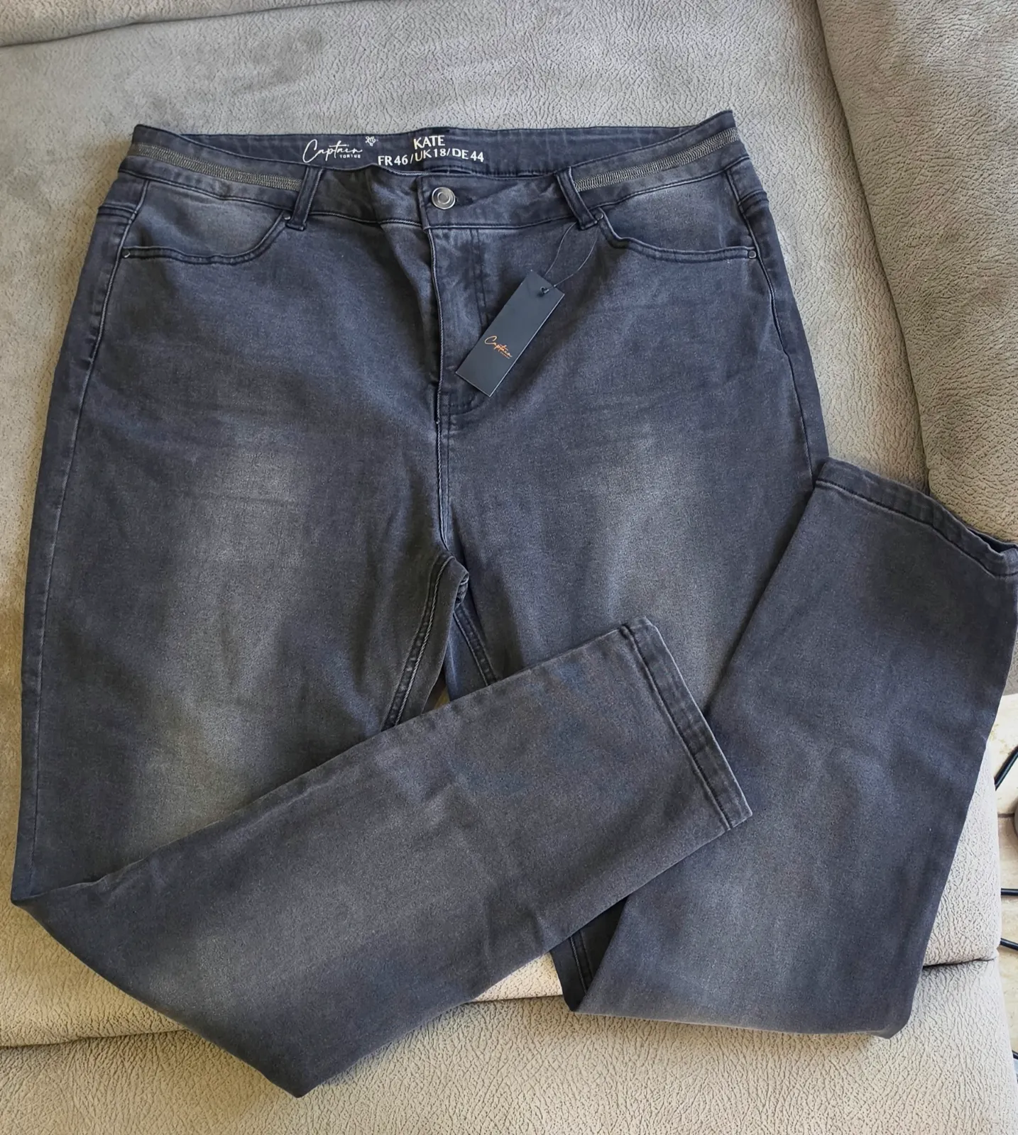 ​Vaqueros grises Captain Tortue Kate T.44 / FR 46 – Captain Tortue – taille 44 2