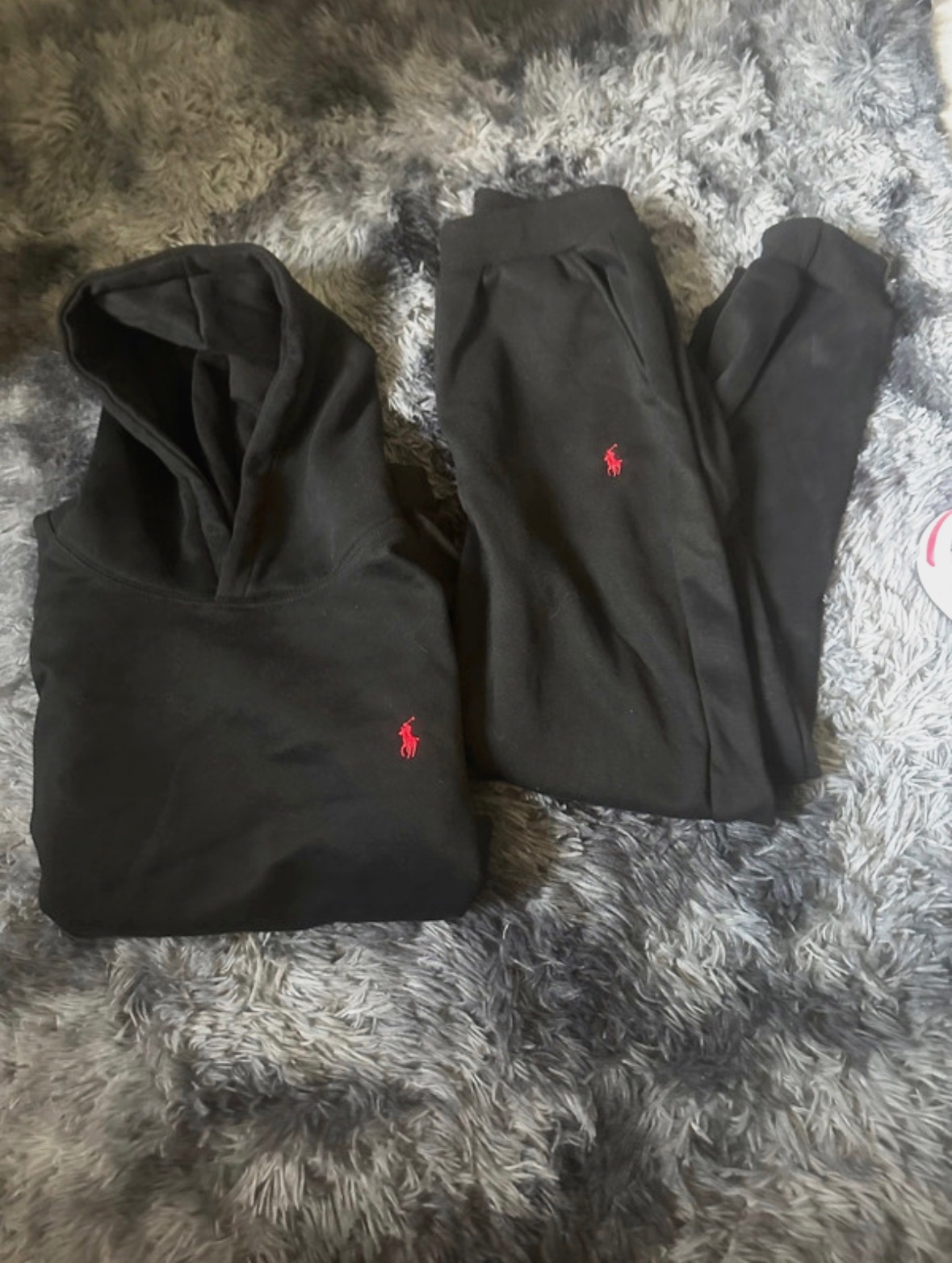 ensemble de jogging ralph lauren noir