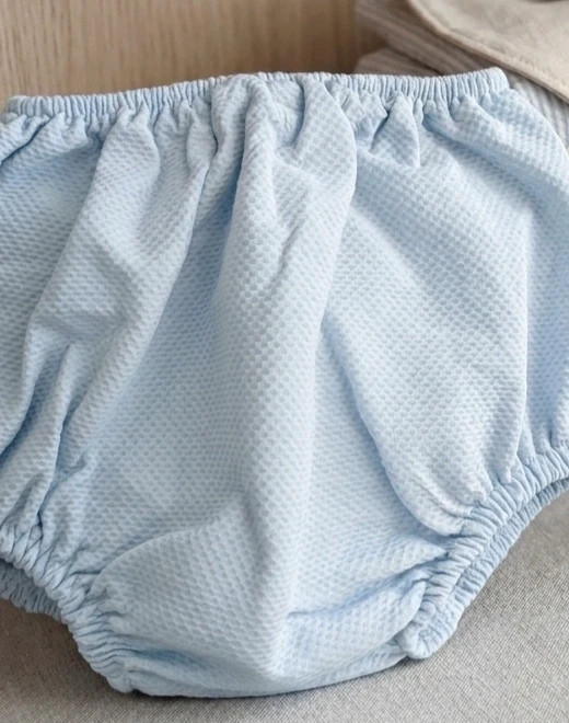 Cubrepañal de piqué azul celeste 12-18 meses – baby y cotton – taille 12-18 mois / 80 cm 2