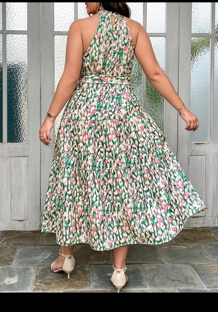 Vestido de tirantes atado al cuello – Shein – taille XL / 42 / 14 2