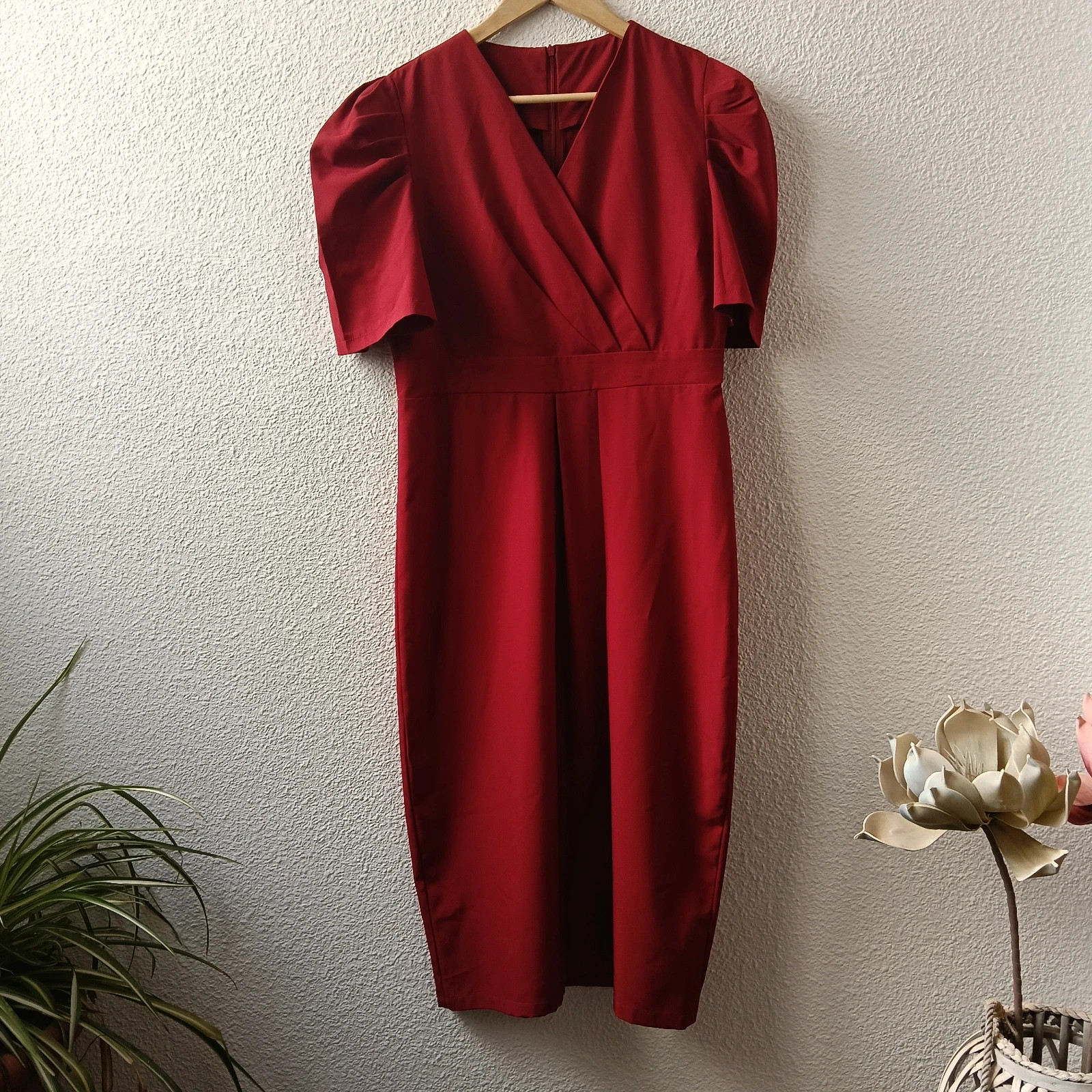 Vestido midi de fiesta rojo – Local – taille XXL / 44 / 16 5