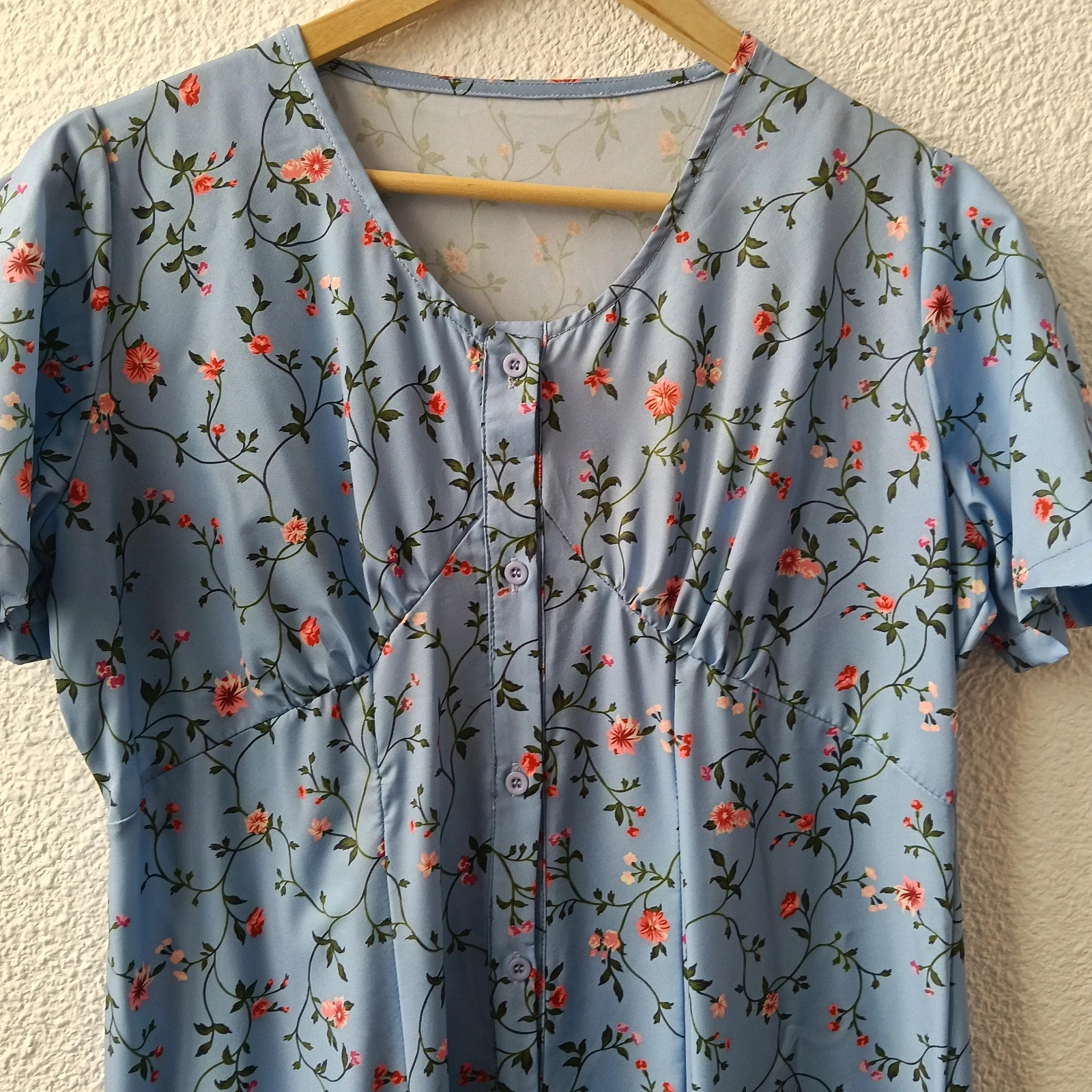 Vestido verano largo floral estilo romántico / casual – taille Taille unique 5