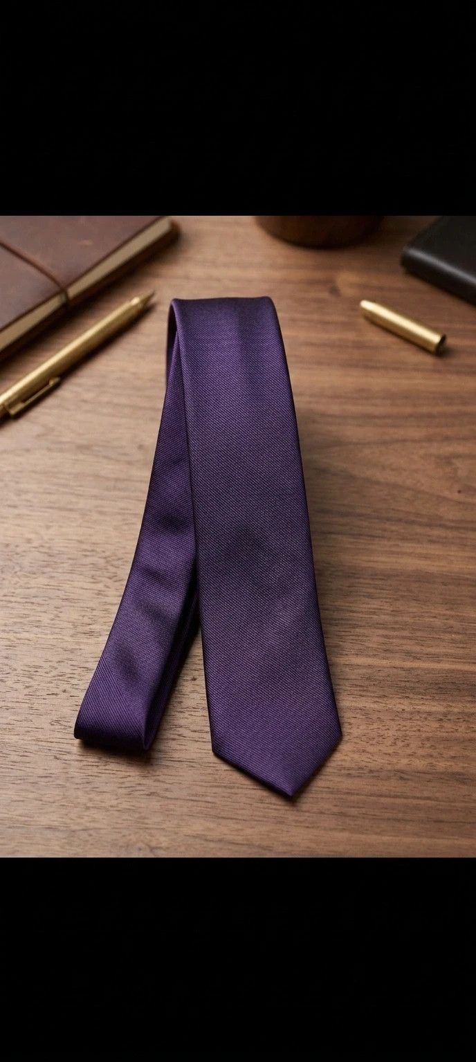 Corbata vintage morada de zara man