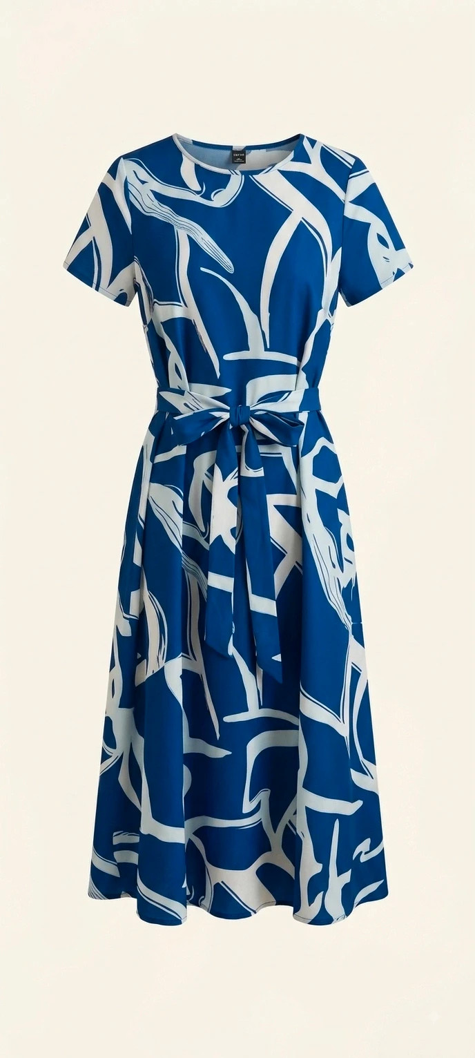 Vestido verano midi azul - talla L – Shein – taille L / 40 / 12 2