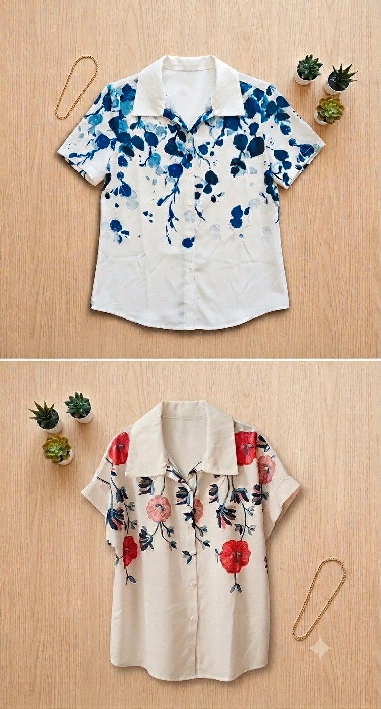 Lote camisas verano floral - talla M – Shein – taille M / 38 / 10