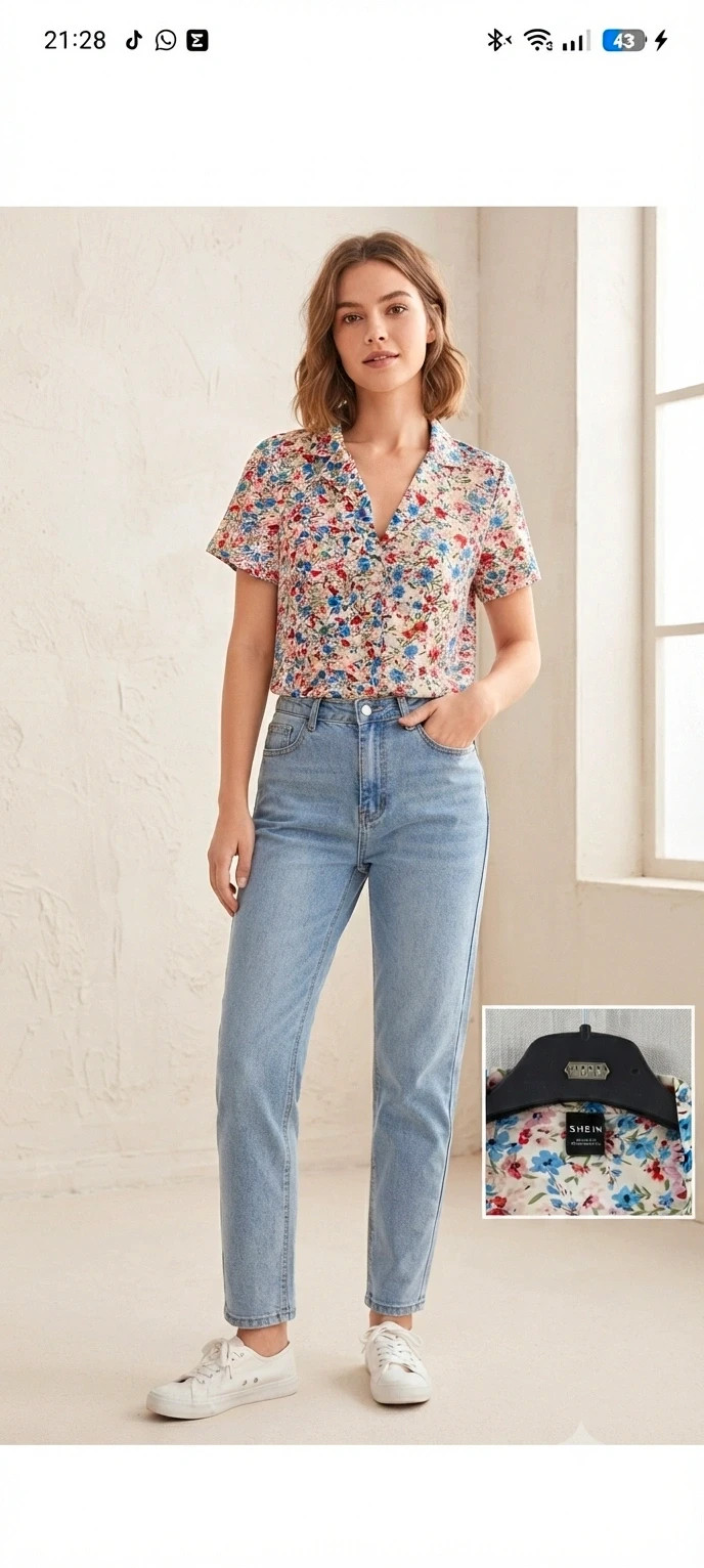 Blusa estampada floral - 2xl – Shein – taille XXL / 44 / 16 3