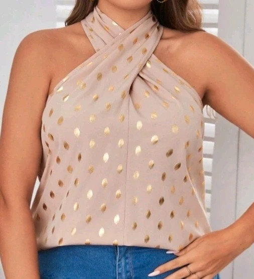 Top cruzado al cuello – Shein – taille XXL / 44 / 16 3