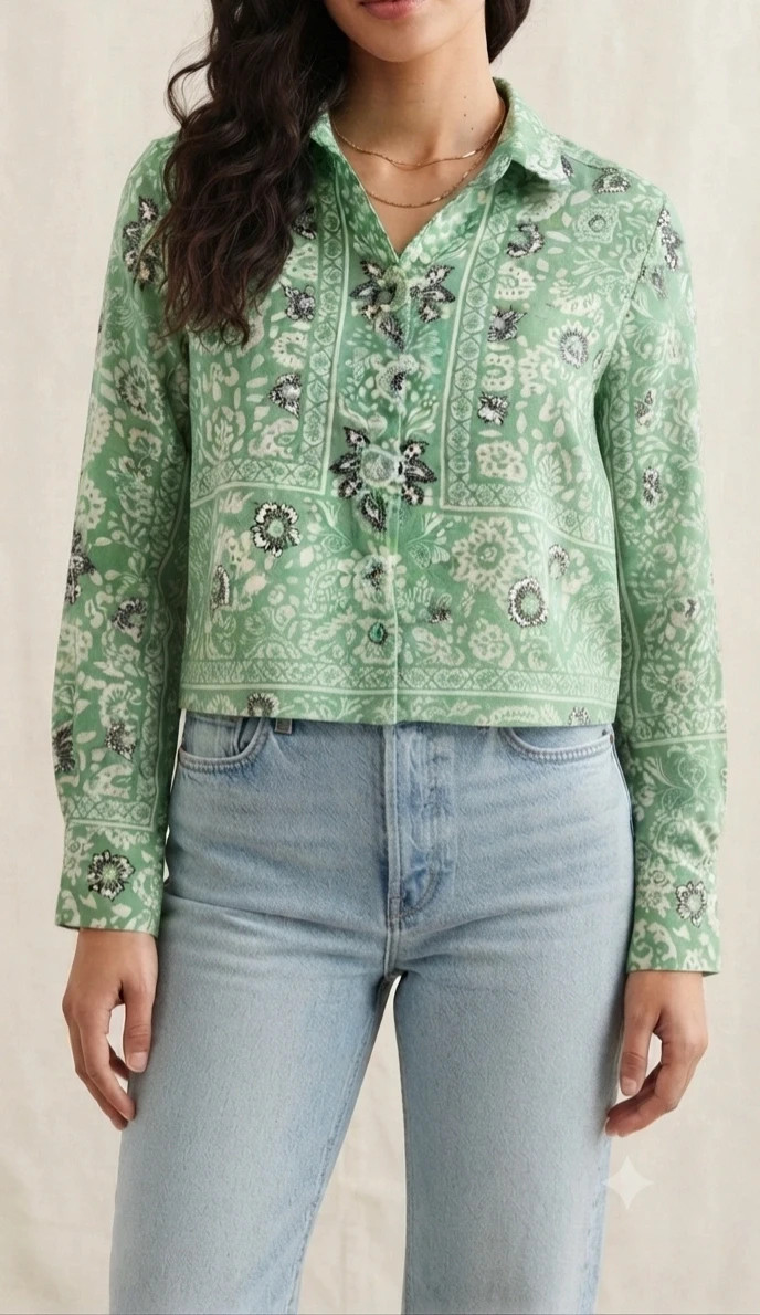 Camisa corta de mujer entretiempo - talla L – Shein – taille L / 40 / 12 3