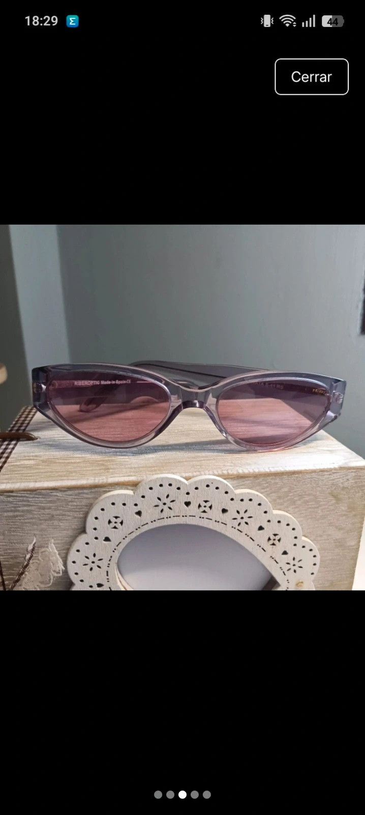 Gafas de sol Privata Vintage 90s/Y2K - Cristales Rosas